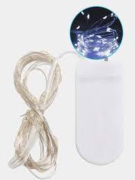 Світлодіодна гірлянда роса МІНІ LED 2 м - Білий холодний з батарейкою 1998000887 фото