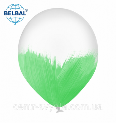 Латексна кулька BELBAL 12" (30 см) BRUSH / Браш зелений 1551806494 фото