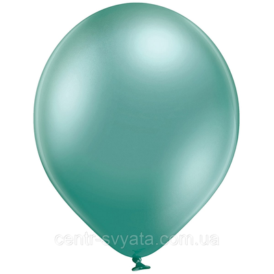 Латексна кулька BELBAL 12"(30 см)/603 Хром Glossy Green зелений 1610688056 фото