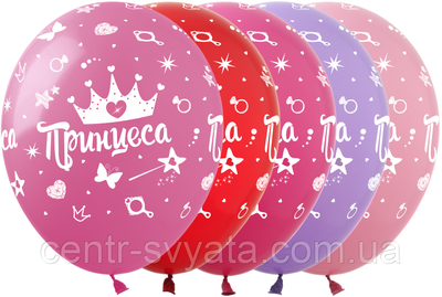 Латексна кулька Show 12"(30 см) Принцеса DD-4UA \ 309 \ 4-23-А2-12 фото