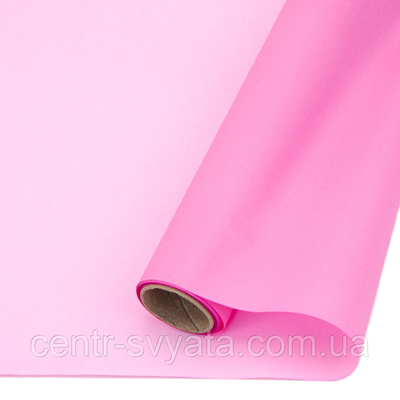 Подарунковий папір 50см х5 м "Крафт двосторонній: яскраво-рожевий -рожевий" 2000066943479 фото