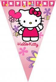 Гірлянда паперова прапорці "Hello Kitty" 1-1-А1 фото