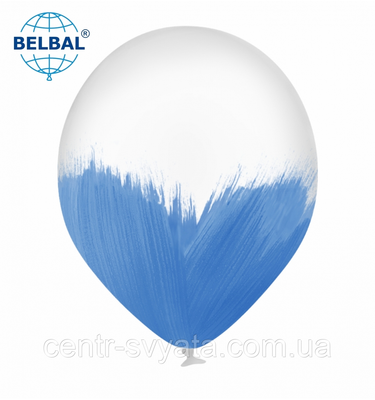 Латексна кулька BELBAL 12" (30 см) BRUSH / Браш синій 1551807342 фото