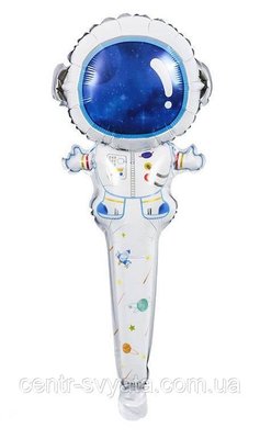 Фольгована кулька бей-палка КНР (60 см) Космонавт 2066920699 фото