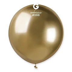 Латексна кулька Gemar 19"(48 см)/ 088 Shiny Gold Хром золотий 4-21-А4-3 фото
