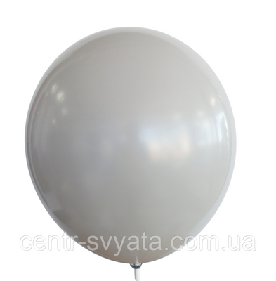 Латексна кулька КНР 12" (30 см) Пастель сірий 1605011395 фото