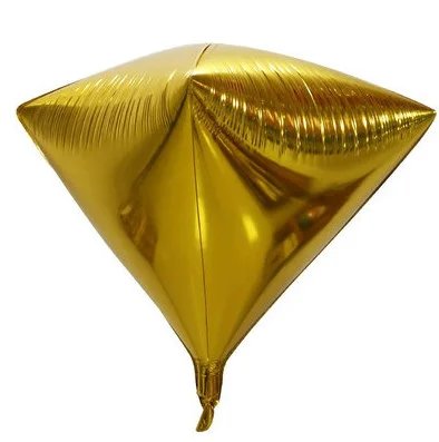 Фольгований кулька КНР 22" (50 см) Діамант Золото 1437775239 фото