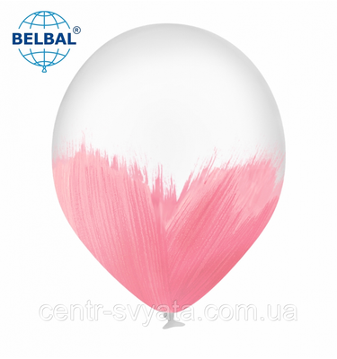 Латексна кулька BELBAL 12" (30 см) BRUSH / Браш ROSE рожевий 1551808549 фото