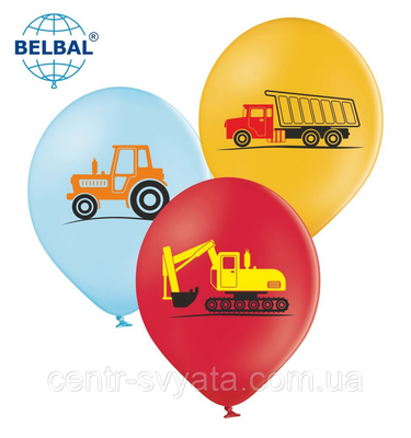 Латексна кулька BELBAL 12"(30 см) Машинки 177 \ 4-18-А4-29 фото
