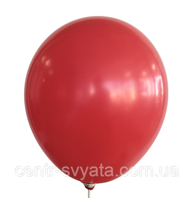 Латексна кулька КНР 12" (30 см) Пастель червоний 1605011590 фото