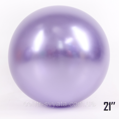 Латексна кулька Show 21" (52,5 см) Хром Brilliance ліловий жемчуг 1618117261 фото