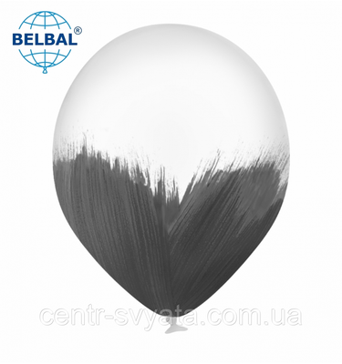Латексна кулька BELBAL 12" (30 см) BRUSH / Браш чорний 1551808641 фото