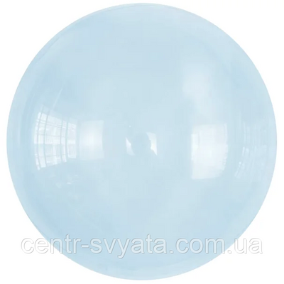 Bubble Бабл (КНР) 24" (60 см) Прозорий блакитний 212404 фото