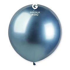 Латексна кулька Gemar 19"(48 см)/ 092 Shiny Blue Хром синій 4-21-А4-3 фото