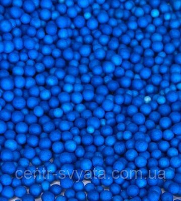 Пінопластові кульки 2-4 мм (0,5 л) Синій 47060 фото