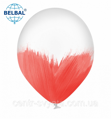 Латексна кулька BELBAL 12" (30 см) BRUSH / Браш червоний 1551809951 фото