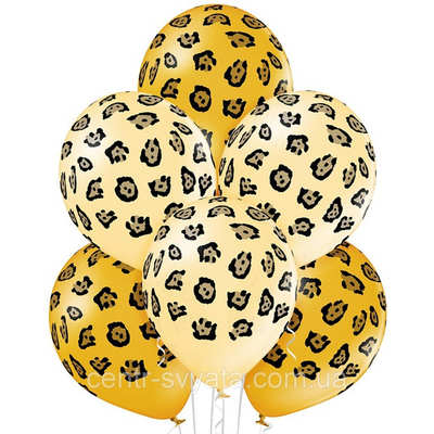 Латексна кулька BELBAL 12"(30 см) Плями леопард 186 фото