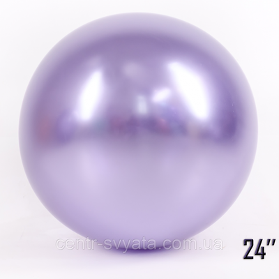 Латексна кулька Show 24" (60 см) Хром Brilliance лілова 1618117513 фото
