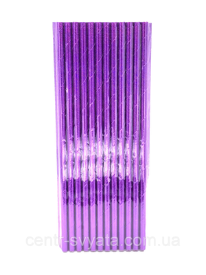 Трубочки коктельні "Фіолетовий перламутр", 25 штук 1618102901 фото