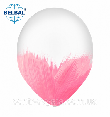 Латексна кулька BELBAL 12" (30 см) BRUSH / Браш яскраво-рожевий НЕОН 1551810459 фото