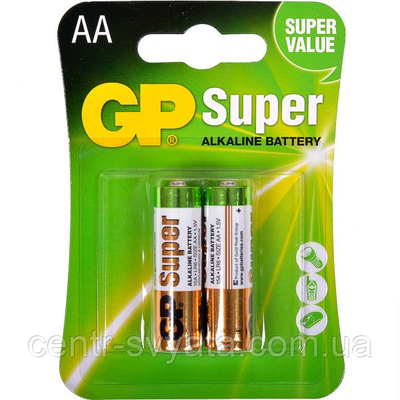 Батарейки HGP Super Alkaline AA (пальчик), уп. 2 шт 4891199000027 фото