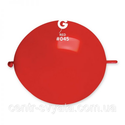 Латексна кулька лінколун Gemar 13" (33 см) /45 Пастель червоний 1489328443 фото