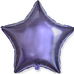 Фольгована кулька Flexmetal 18" (45 см) Зірка метталік лавандова 4-16-А2 фото