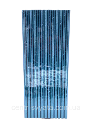 Трубочки коктельні "Бірюзовий перламутр", 25 штук 1618104905 фото