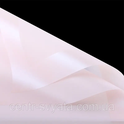 Плівка (калька) матова в рулоні "Ніжно-рожева з каймою 04", (58 см х 58 см) 5 листів 8000177 фото
