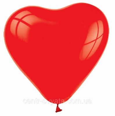 Латексна кулька Серце Balonevi 12" (30 см) Пастель червоний 1671414656 фото