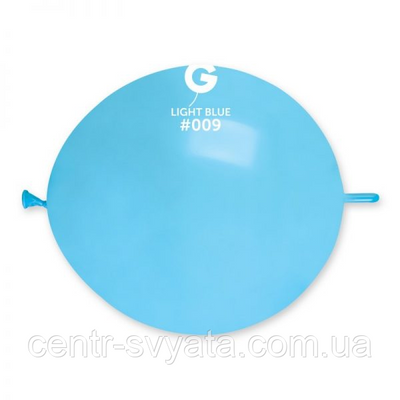 Латексна кулька лінколун Gemar 13" (33 см) /09 Пастель блакитний 1489330324 фото