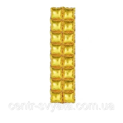 Фольгована стіна для фотозони "Кубики" 39" (100х28 см), золото 1575701819 фото