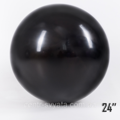 Латексна кулька Show 24" (60 см) Пастель чорний 1481470313 фото