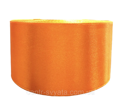 Стрічка атласна 5 см (33 МЕТРИ) Оранжева 8020 \ 2-3-А2 фото