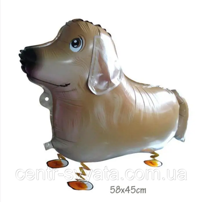 Ходяча фігура фольгована КНР (70 см) Собака мила 1633711393 фото