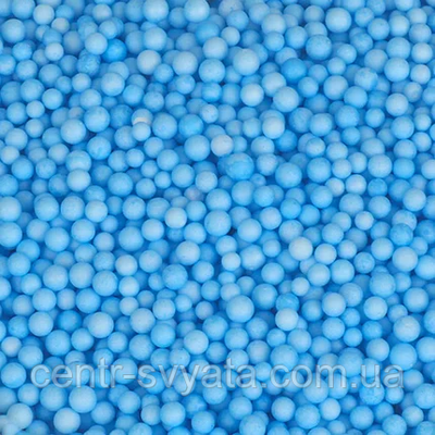 Пінопластові кульки 5-6 мм (1 літр) Ніжно-блакитний мікс 1490969192 фото