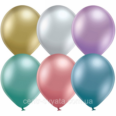 Латексна кулька BELBAL 12"(30 см) Хром Glossy асорті 1429742371 фото