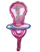 Фольгований кулька міні-фігура КНР (50х22 см) Соска рожева B0948 \ 4-12-А2-2 фото