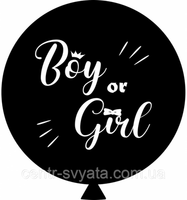 Латексна кулька24"(80 см) Boy or Girl ШФ фото