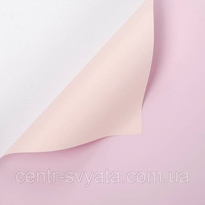 Плівка (калька) в рулоні "Двостороння: ніжно-рожевий + тілесний", 60 см х 7 м 2000066916510 фото
