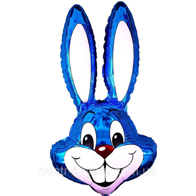 Фольгована кулька Flexmetal (90х58 см) Кролик / Заєць синій 100013 \ 4-14-А1 фото