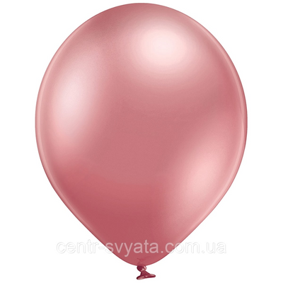 Латексна кулька BELBAL 12"(30 см)/604 Хром Glossy Pink рожевий 1429757050 фото