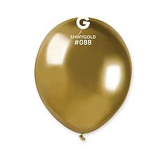 Латексна кулька Gemar 5"(13 см)/ 088 Shiny Gold Хром золото 8021886058819 \ 4-21-А4-2 фото