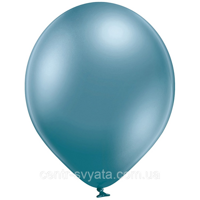 Латексна кулька BELBAL 12"(30 см)/605 Хром Glossy Blue синій 1429758222 фото