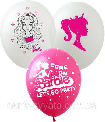 Латексна кулька Show 12"(30 см) Barbie / Барбі SC/11 \ 425 \ 4-18-А2-34 фото