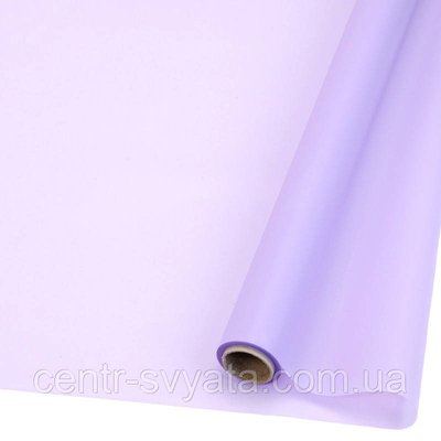 Плівка (калька) матова в рулоні "Ніжно-лавандова Light Purple", 60 см х 8 м 2000066943585 фото