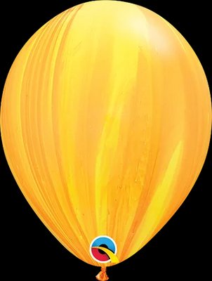Латекснакулька Qualatex 11" (28 см) Супер Агат жовто-оранжевий 1298148084 фото