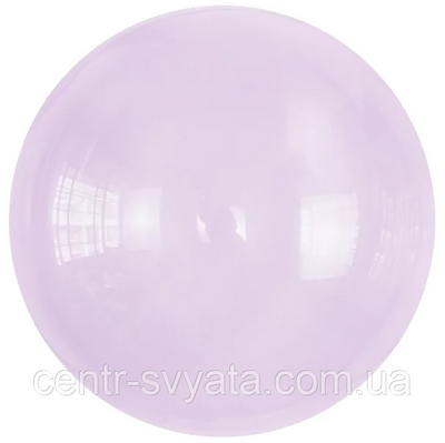 Bubble Бабл (КНР) 18"(45 см) Прозорий фіолетовий 4-11-А2 фото