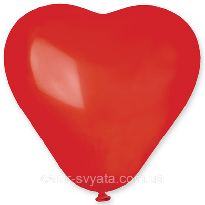 Латексна кулька Серце Gemar 6" (16 см) /45 Пастель червоне 1484023760 фото
