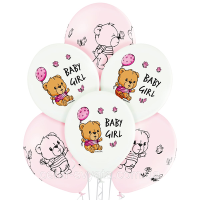 Латексна кулька BELBAL 12" (30 см) Baby Girl Дівчинка 75 \ 4-23-А2-3 фото